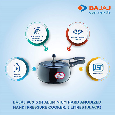 BAJAJ PCX 65H L Inner Lid Pressure Cooker Price in India Buy