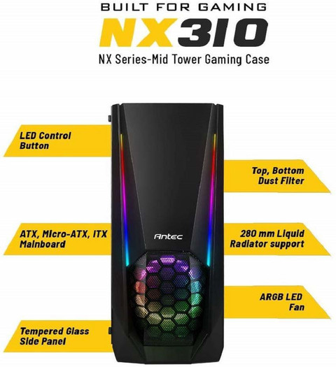 Antec Ryzen 7 2700, 240 GB SSD Gaming PC Ryzen 7 2700 (16 RAM