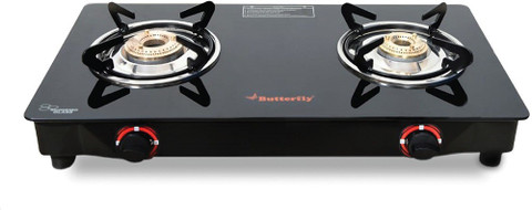 Butterfly Duo Glass Manual Gas Stove