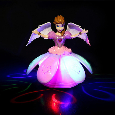LooknlveSports Best Buy Dancing Princess Doll Elsa Anna Doll |Wings Action  Figure Rotating Light Music Model Dolls For Kids Learning Educational Toy