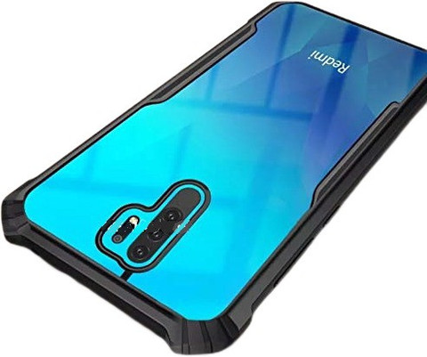 VAPRIF Back Cover for Mi Redmi Prime, Transparent Hybrid Hard PC Back TPU  Bumper