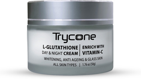Trycone L- Glutathione Cream for Skin Whitening, Anti Ageing and Glass Skin, Enrich with Vitamin C, 50 Gm Price in India