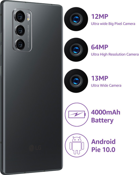 LG WING LM-F100N 128GB SIMフリー オーロラグレー LG Wing (128 GB Storage, 8 GB RAM) Online at Best Price On