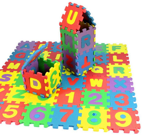 InteriorZilla ABC Mat For Kids Mat ABCD For Kids ABC Blocks Mat For Kids