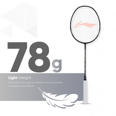 LI-NING AIR-FORCE 78 G2 Black, Silver Strung Badminton