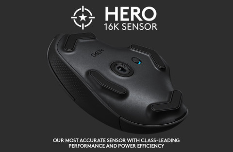 Logitech G604 Lightspeed / HERO 25K Sensor, Adj DPI 25.6K, RGB, 15