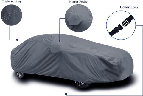 FIXILOS Car Cover For MG Gloster (With Mirror Pockets) Price in