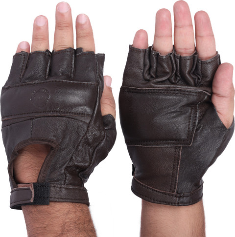 india leather Genuine Leather Bike Riding Gym and Sports Gloves