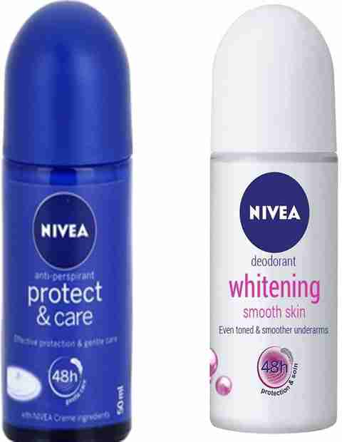 NIVEA WHITENING SMOOTH SKIN ROLL ON DEODORANT 50 ML PROTECT