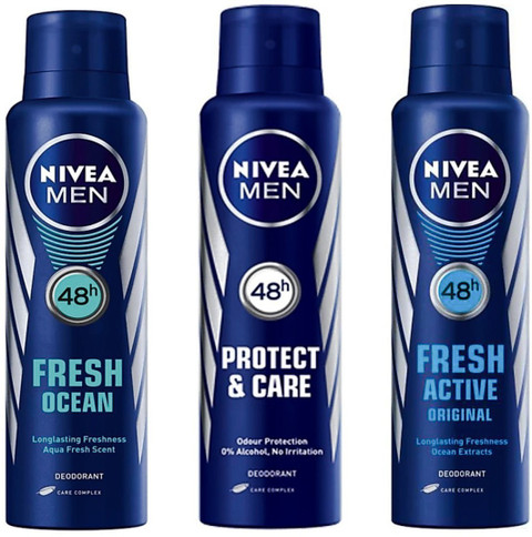 Care Nivea Eau De Toilette NIVEA Men FRESH OCEAN PROTECT CARE FRESH ACTIVE  Perfume Body Spray For Men