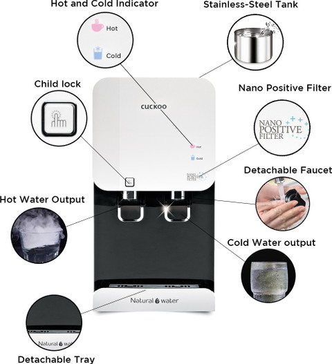 CUCKOO Fusion Top Nano Hot Cold L Nano-Positive Water - Main Image