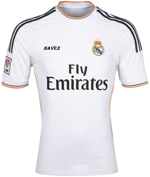 Navex Footbal Jersey Club Real Madrid White Short Sleeve Ket Small