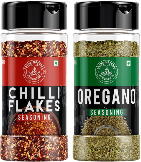 ARTHA NATURAL Chilli Flakes and Oregano Combo (Oregano 65g