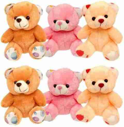 divine mart Combo of Small Cute Teddy Bears cm Combo of