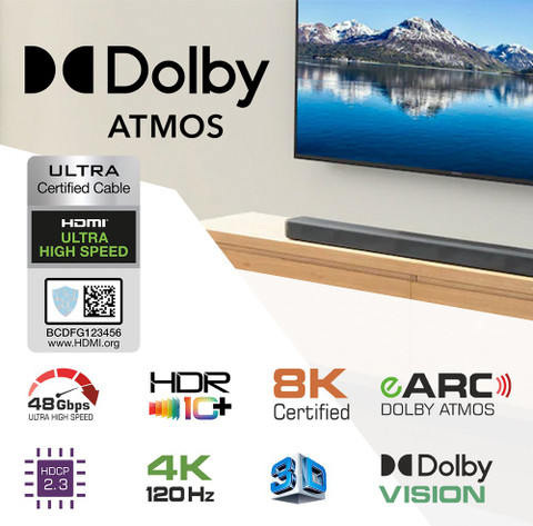2M Câble Hdmi 2.0B 4K 60Hz,Coudé 90 Degrés Cordon,Ultra Hd High Speed