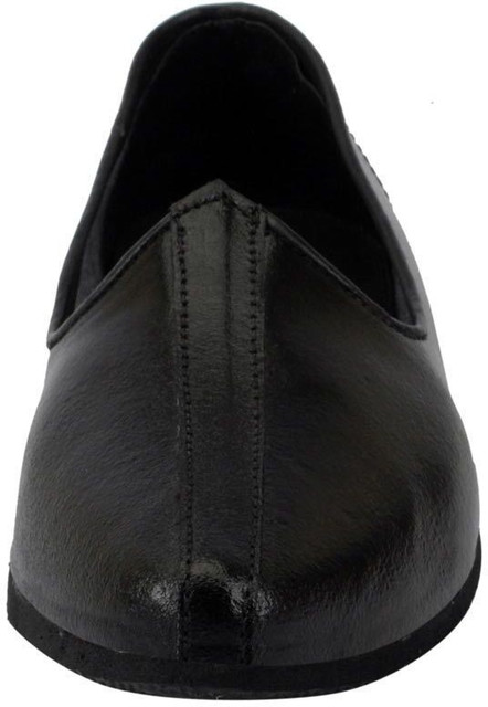 Black Bata Men's Leather Juttis And Mojaris Bata Jutis For