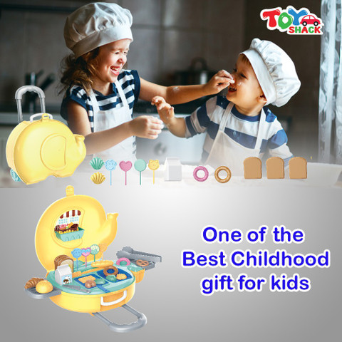Toyshack Bakery Play set with Trolly, Accessories and Toys for