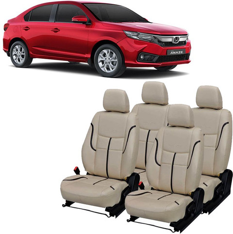 JMDi PU Leather Car Seat Cover For Honda Amaze Price in India