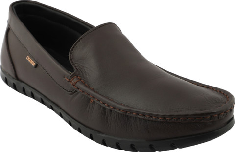 Chamda Men Pure Leather Black Loafer Shoes Loafers For Men