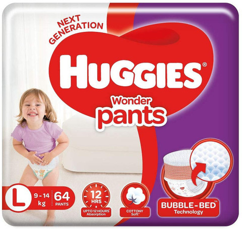 Huggies Wonder Pants, Large Size Diapers, 64 Count L Buy 64