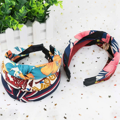 Aravh Trademart Korean Style Solid Fabric Knot with Tape Plastic