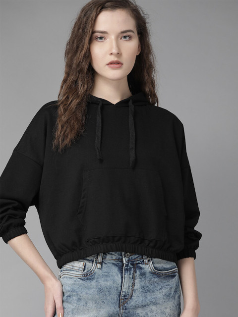 Roadster Full Sleeve Solid Women Sweatshirt Buy Roadster Full