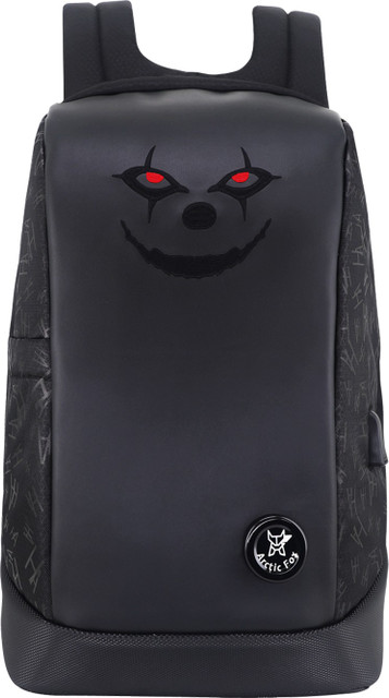 Arctic Fox Joker Anti-Theft Black 23 L Laptop Backpack Black, Red