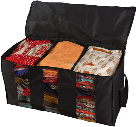 Srajanaa Cloth Storage Bag Saree Cover Storage Bag Big for Clothes