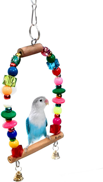 Jainsons Pet Products Bird Toys Best for Love Bird, Parrot, Parakeet,  Budgie, Cockatiel pet Type Bird Swing and Chew Toys Combo Pack of 