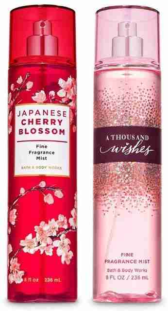 BATH & BODY WORKS A Thousand Wishes & Japanese Cherry Blossom Body