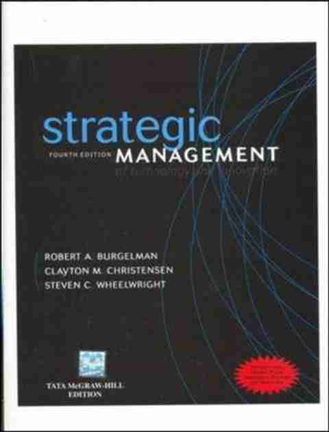 Strategic Management of Technology and Innovation: Buy Strategic ...