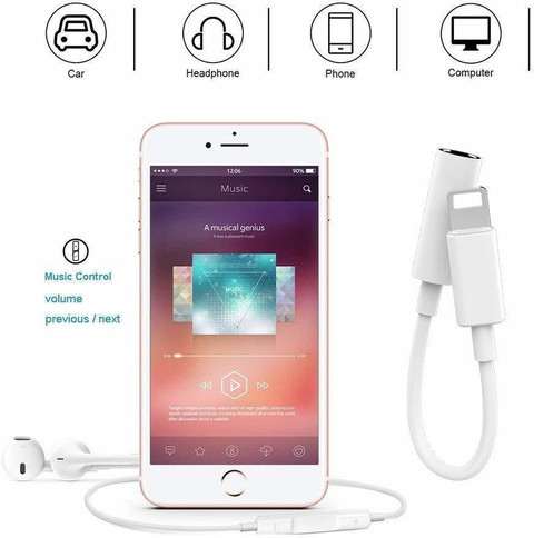 Usb C Iphone 12 Phone Jack IMMUTABLE White Lightning Headphone