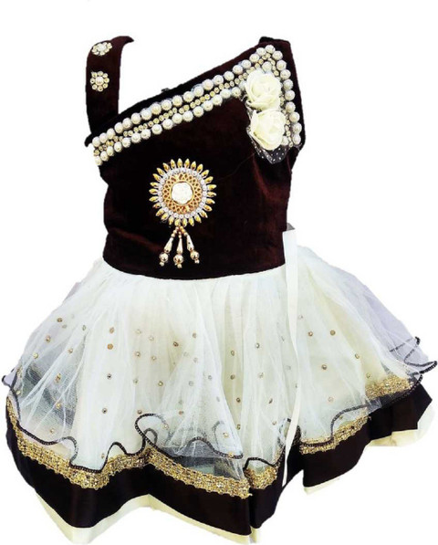 DLF COLLECTION Baby Girls Midi/Knee Length Festive/Wedding Dress