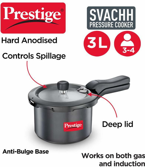 Prestige Svachh L Outer Lid Induction Bottom Pressure Cooker