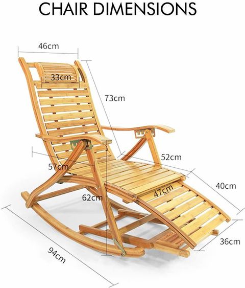 Urbancart Relax Bamboo Rocking Chair for Home Living Room and Outdoor  Lounge with Easy Assembly Bamboo Seater Rocking Chairs