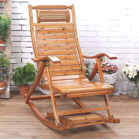 Folding Chair Aaram Chair For Home Urbancart Relax Bamboo Rocking