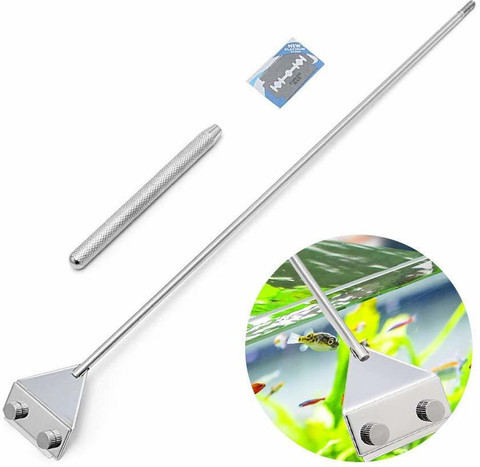 Aquarium Algae Scraper Fish Tank Cleaner Keep Hands Dry Sharp Scraper To Remove Algae 90cm