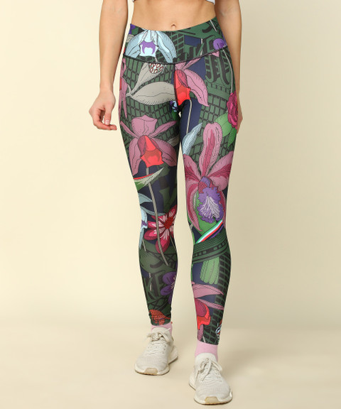 nike floral print tights