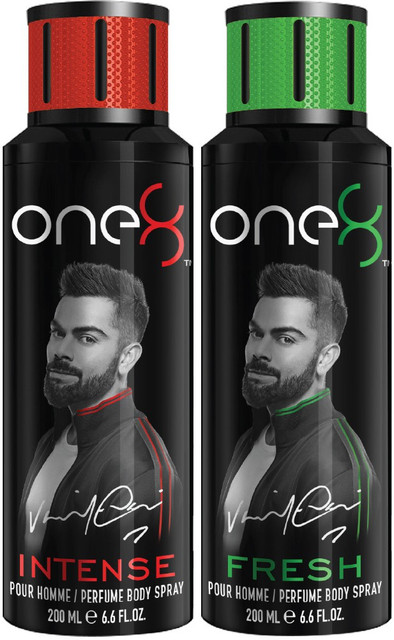 one8 by Virat Kohli Intense Fresh Deo Pack of (200ml x