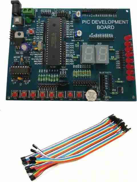 Microprocessor Microcontroller 16 Piin Model Embeddinator MICROCHIP PIC16FXX MICROCONTROLLER DEVELOPMENT BOARD Micro ...