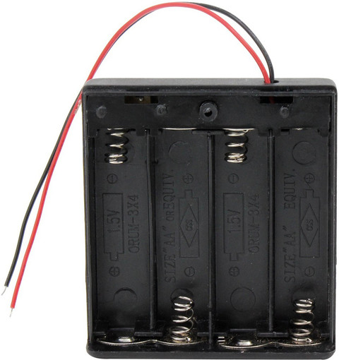 KitsGuru 12V x AA Battery Clip Slot Holder Stack Box Case Power  Supply Electronic Hobby Kit