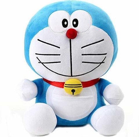 tgr cute stuffed soft toy doremon & shinchan combo - 34 cm - cute