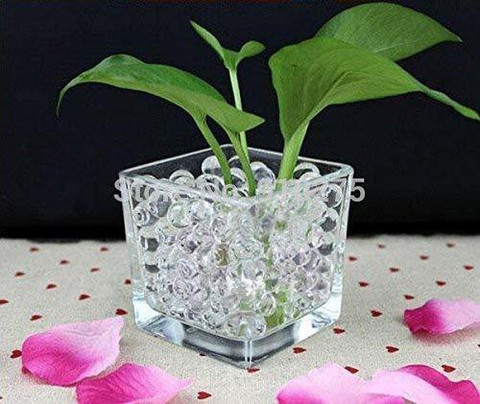 Qweezer 30g White Water Beads Jelly Vase Filler Balls for