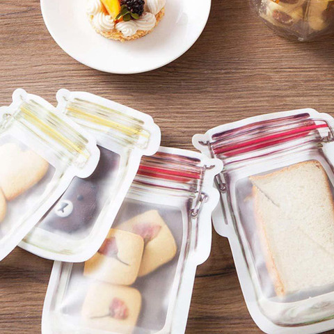INKULTURE 30 Pcs Mason Jar Bottles Bags, Food Storage Bag Snack