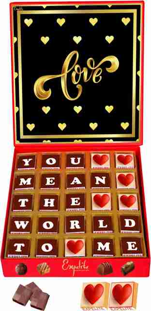 Expelite Beautiful Love Gifts For Girls 25 pc Romantic Chocolate