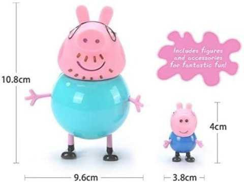 cobblers Peppa Pig Toys Family Set Orginal Cartoon Animated