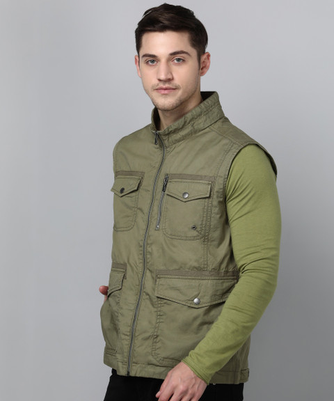 WOODLAND Sleeveless Solid Men Jacket Buy WOODLAND Sleeveless