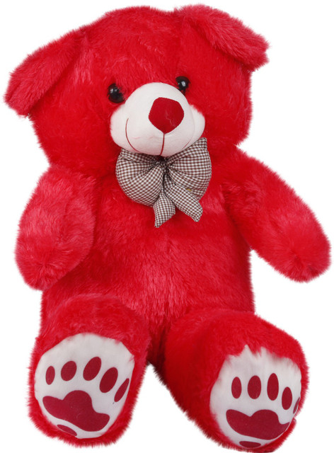 Ziraat 3 feet red teddy bear / Big very soft Red teddy bear for
