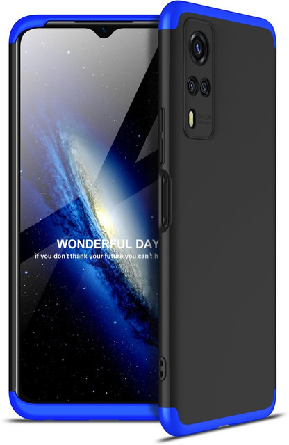 MOKING Back Cover for Vivo Y53s, 3-in-1 360 Degree Full Body Protection  Back Case For Vivo Y53s