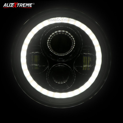 ALLEXTREME EX7IRH1 7 Inch Round LED Headlight Stylish Halo